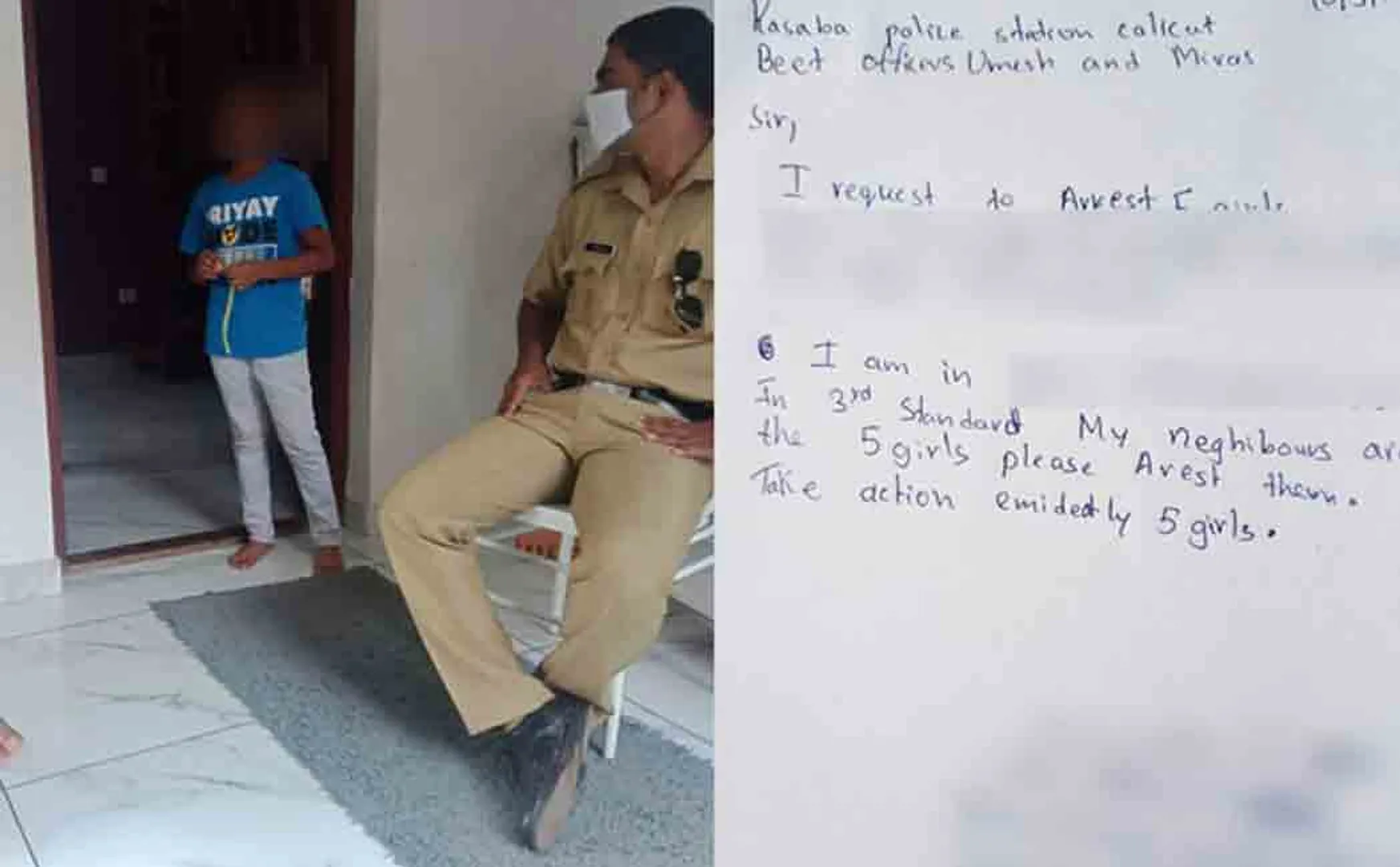 kerala boy complained police after his sister refused to play with him