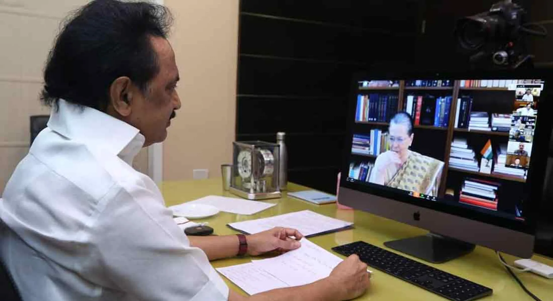 Stalin's participation in the advisory meeting led by Sonia Gandhi