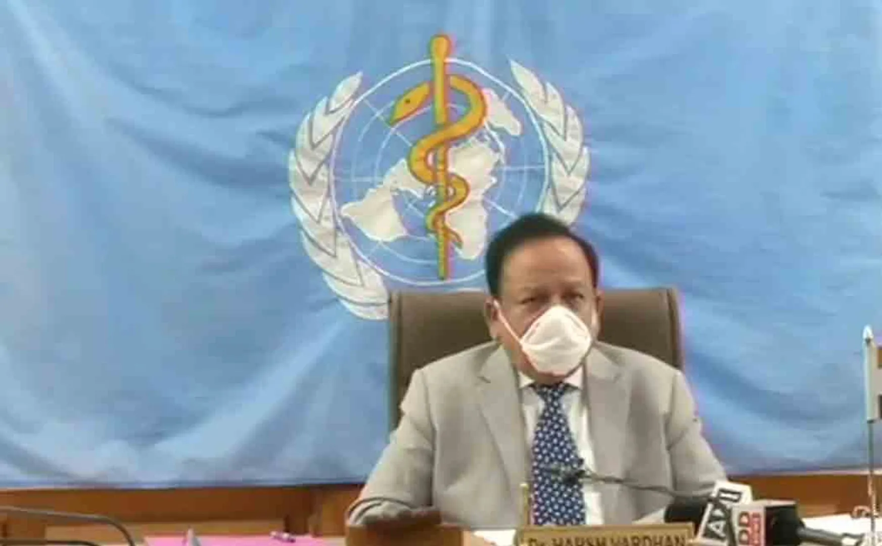 Harsh Vardhan takes charge as the chairman of WHO Executive Board