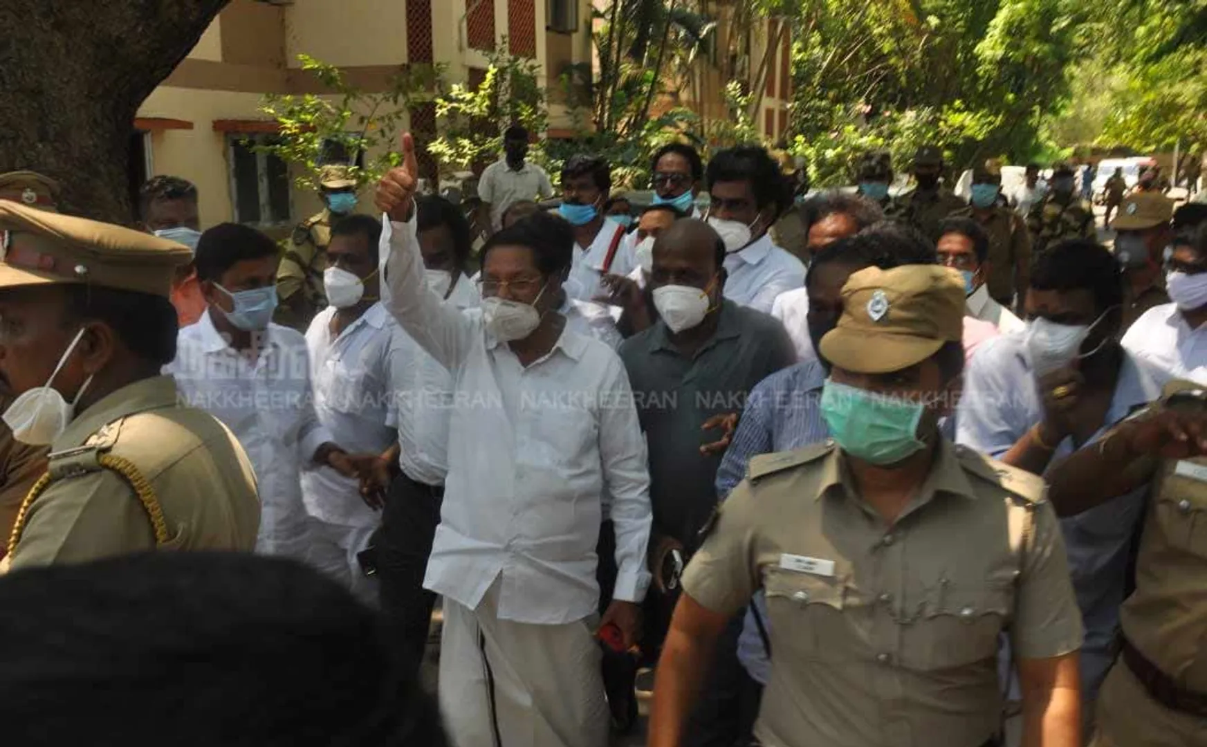 R.S.Bharathi arrest photos