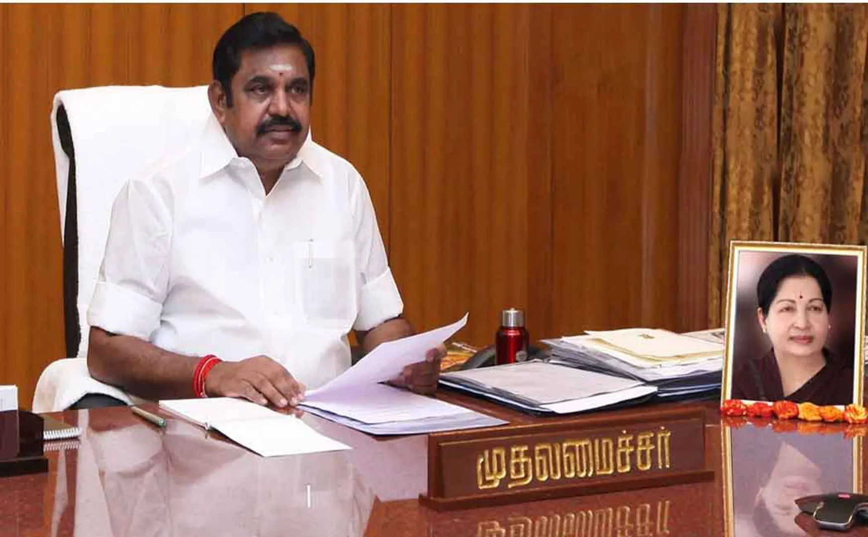 TAMILNADU CM PALANISAMY MEET DEPUTY CM AT HOSPITAL