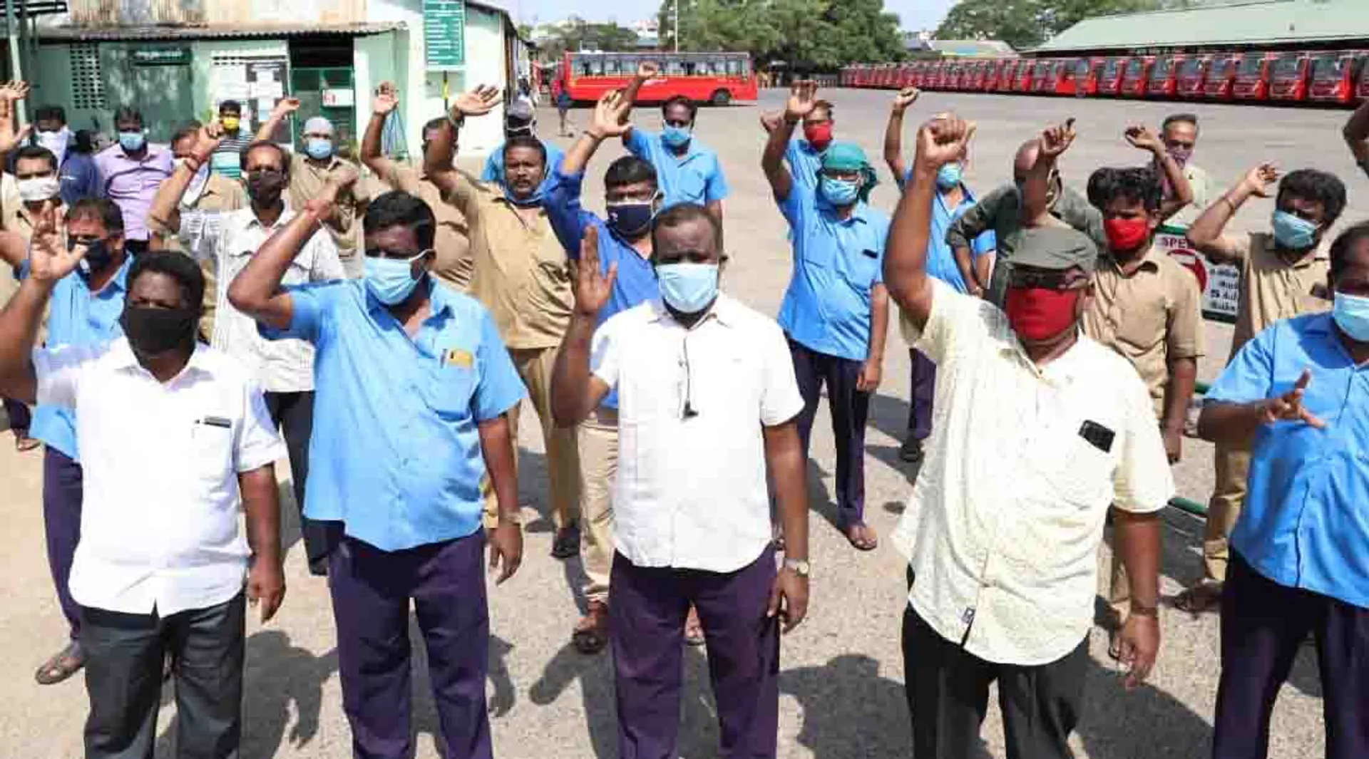 Government transport employees - pallavan illam chennai