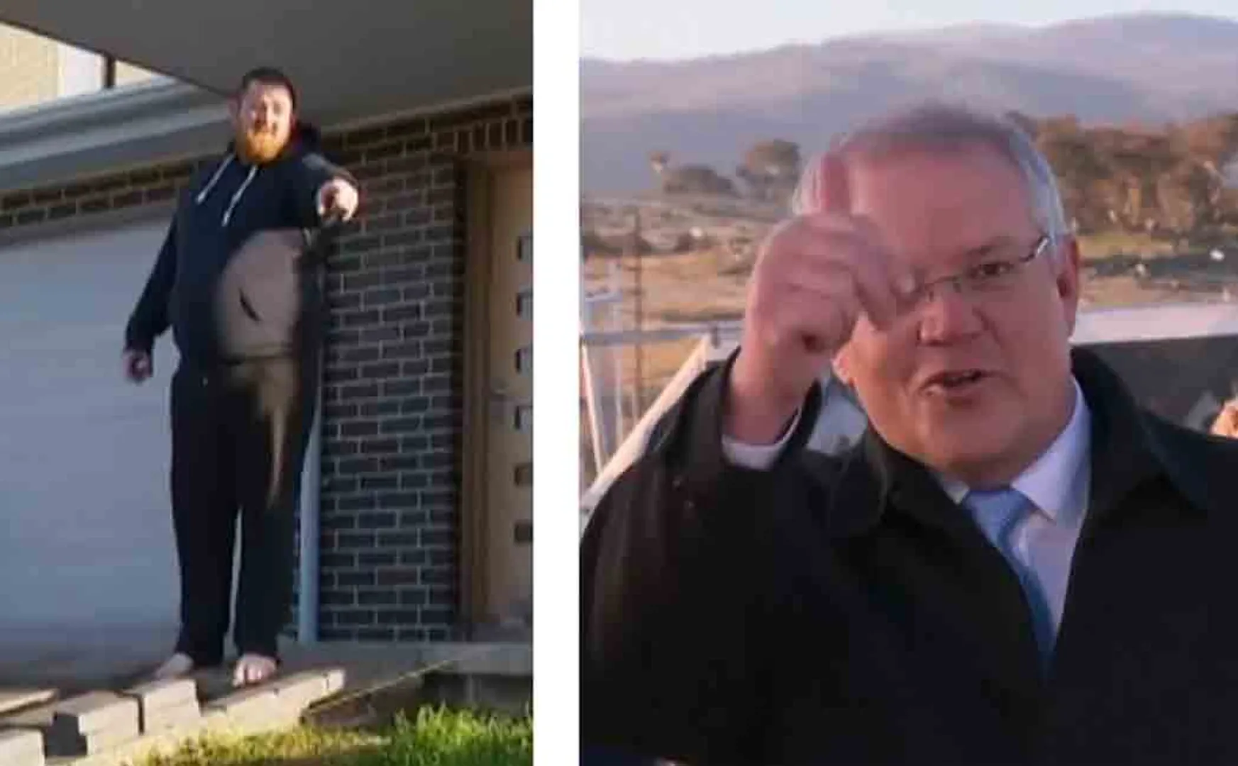 get off the grass autralian pm scott morrisons comical moment