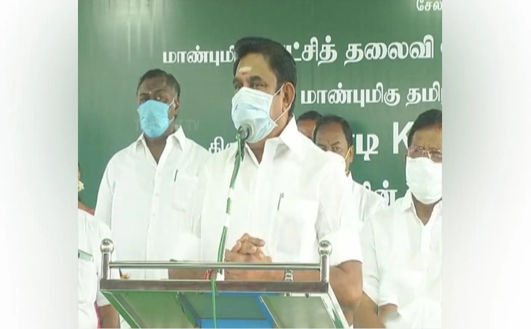 salem district mettur dam water opening cm palanisamy speech 