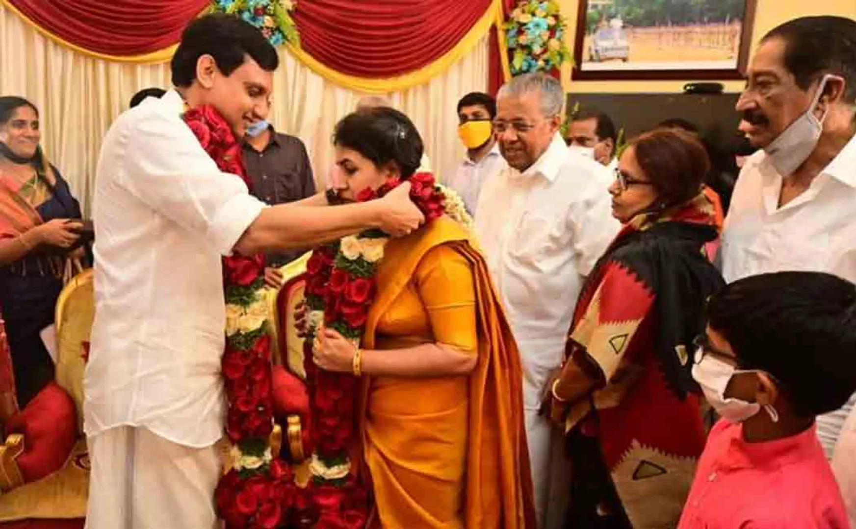 pinarayi vijayan daughter marriage