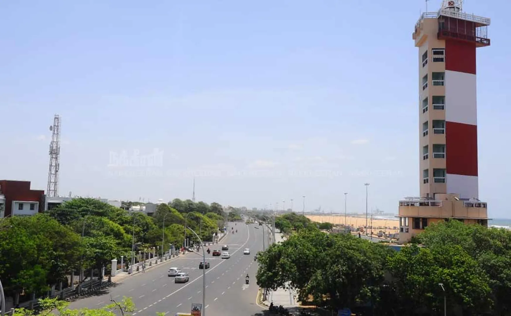 marina road in chennai lockdown 