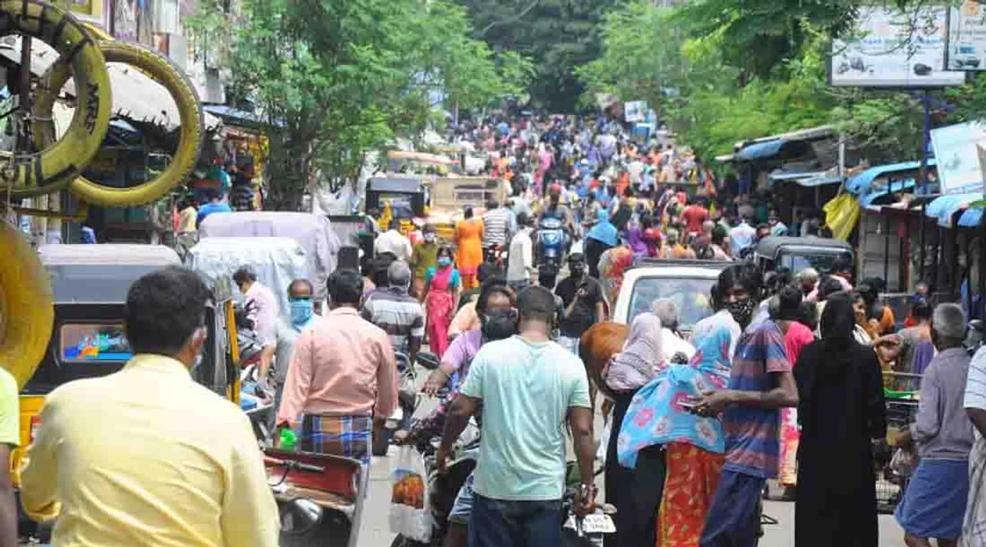 Royapettah in Chennai - corona virus issue - photos - 