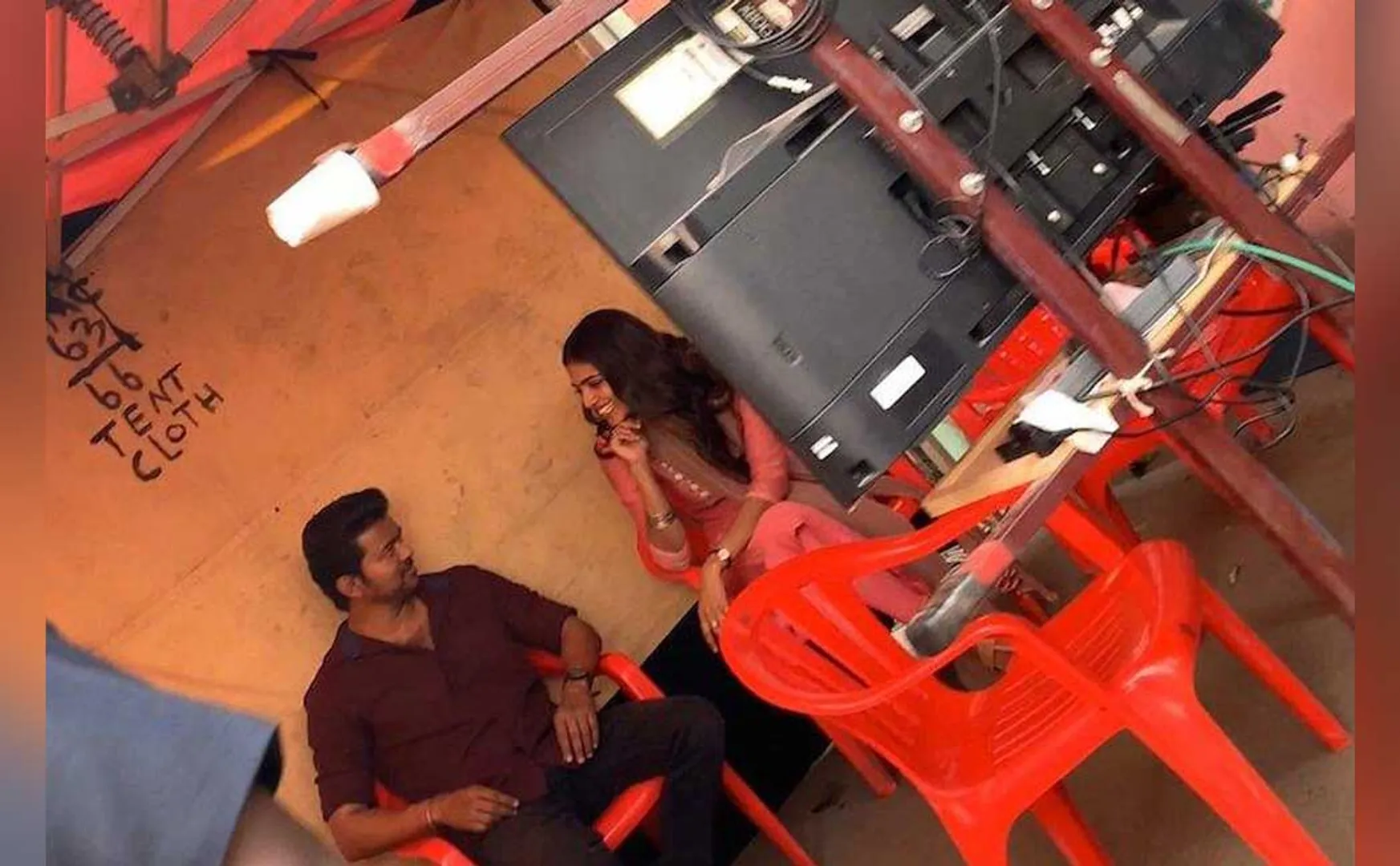 vijay with malavika 