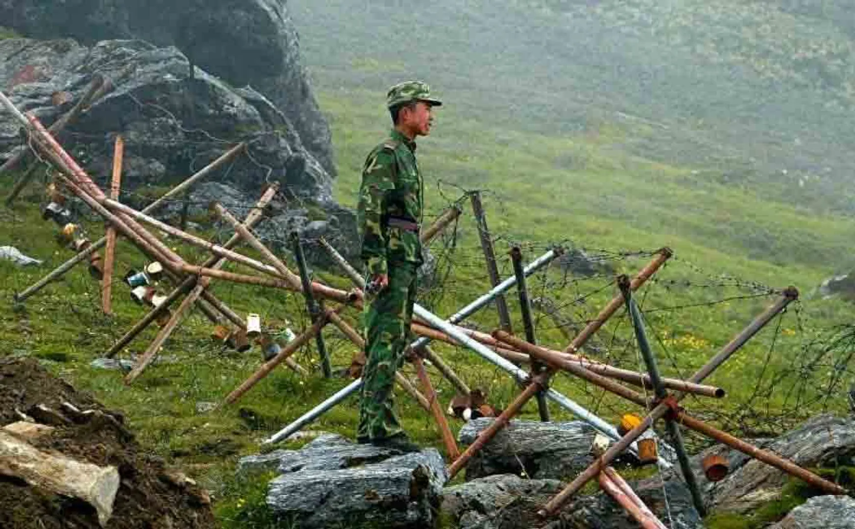 china used martial artists in border