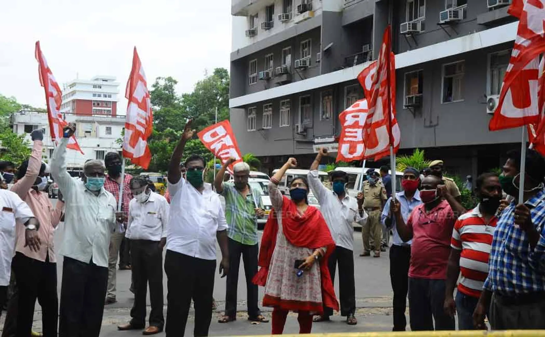 Railway stafs against Privatization