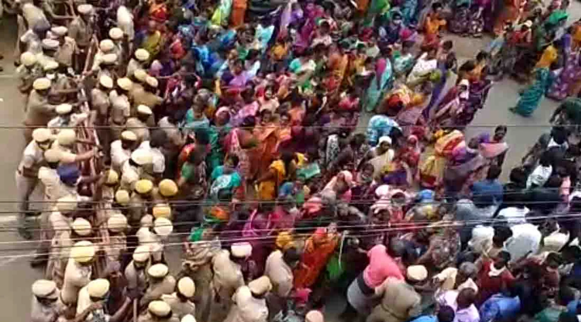 Fishermen protest - Nagai village 