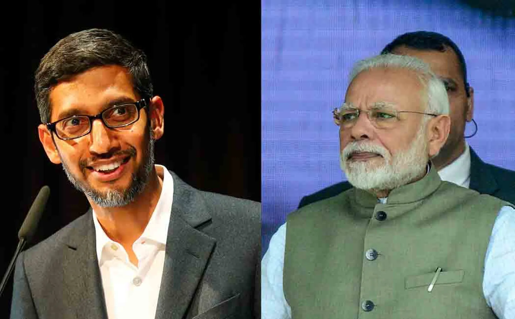modi held tele conference with sundar pichai