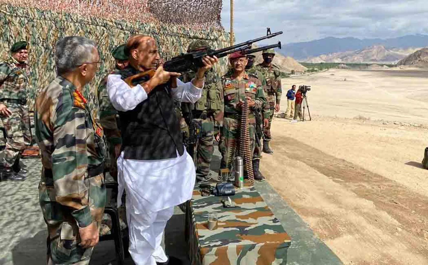 rajnath singh in leh