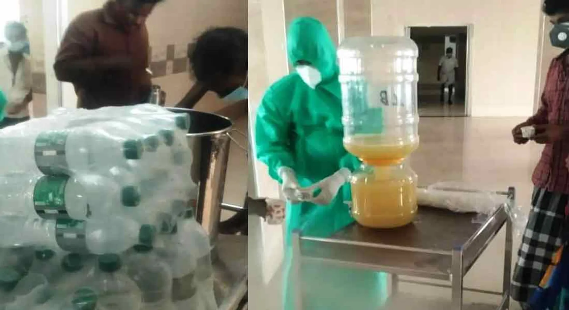  Minister giving juice and coffee at Corona Ward at own expense