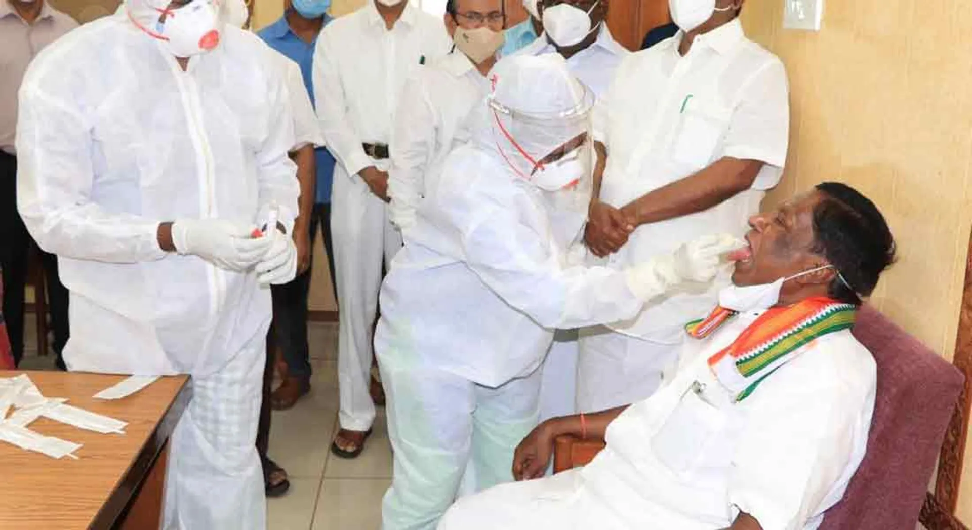 Corona echoes MLA! Experiment for people's representatives! Narayanasamy urges to be vigilant!