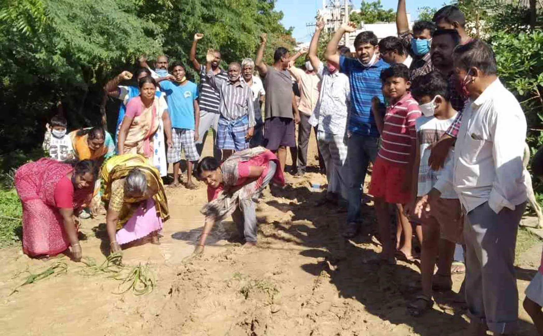 tanjore people protest