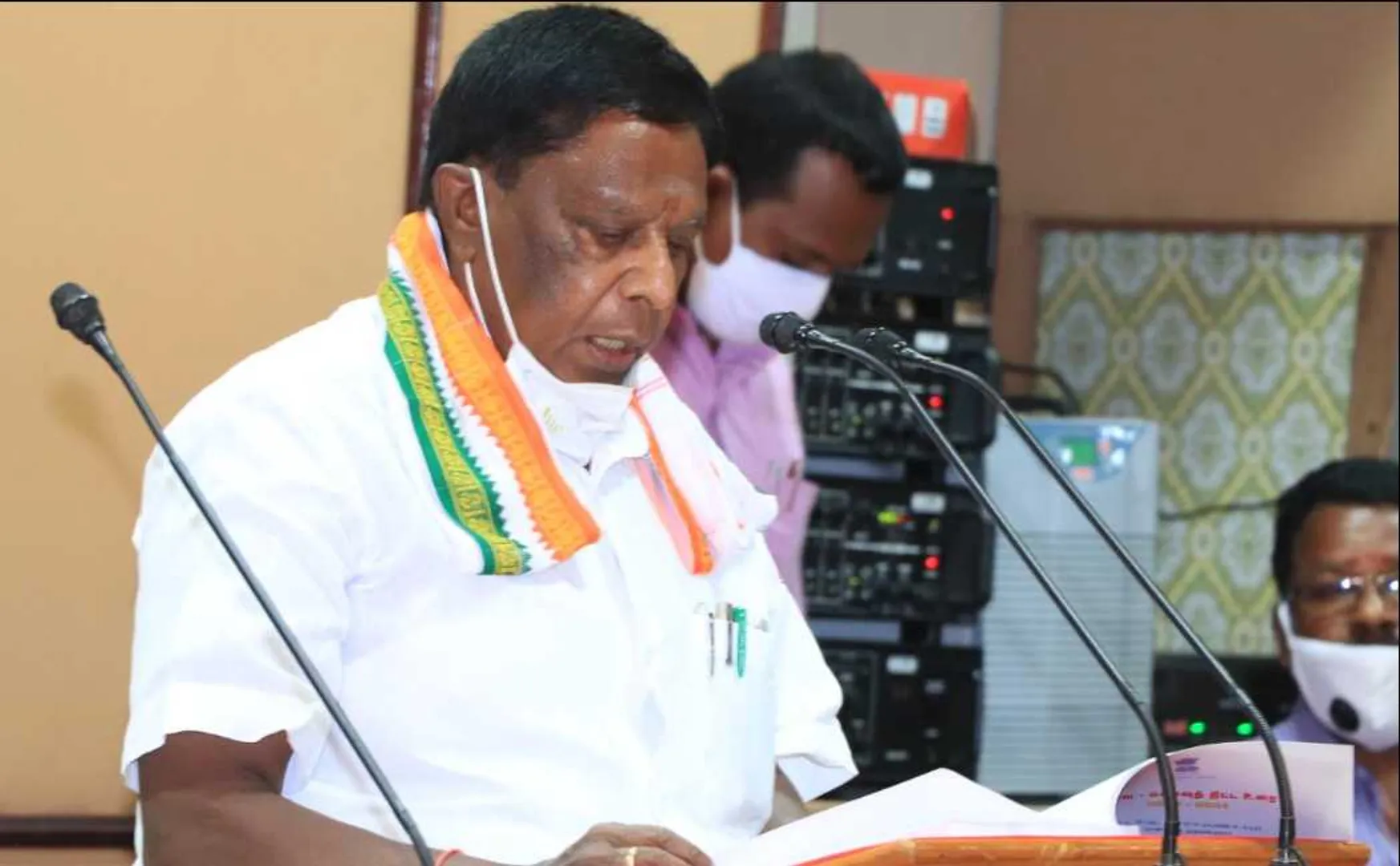 puducherry cm replies to question on kandasasti kavasam and karuppar kootam