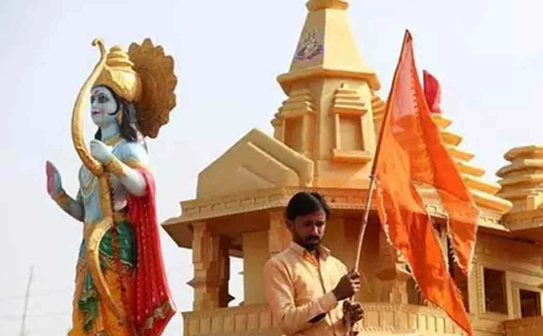 hindutva leader asks to build ram with moustache in ayodhya