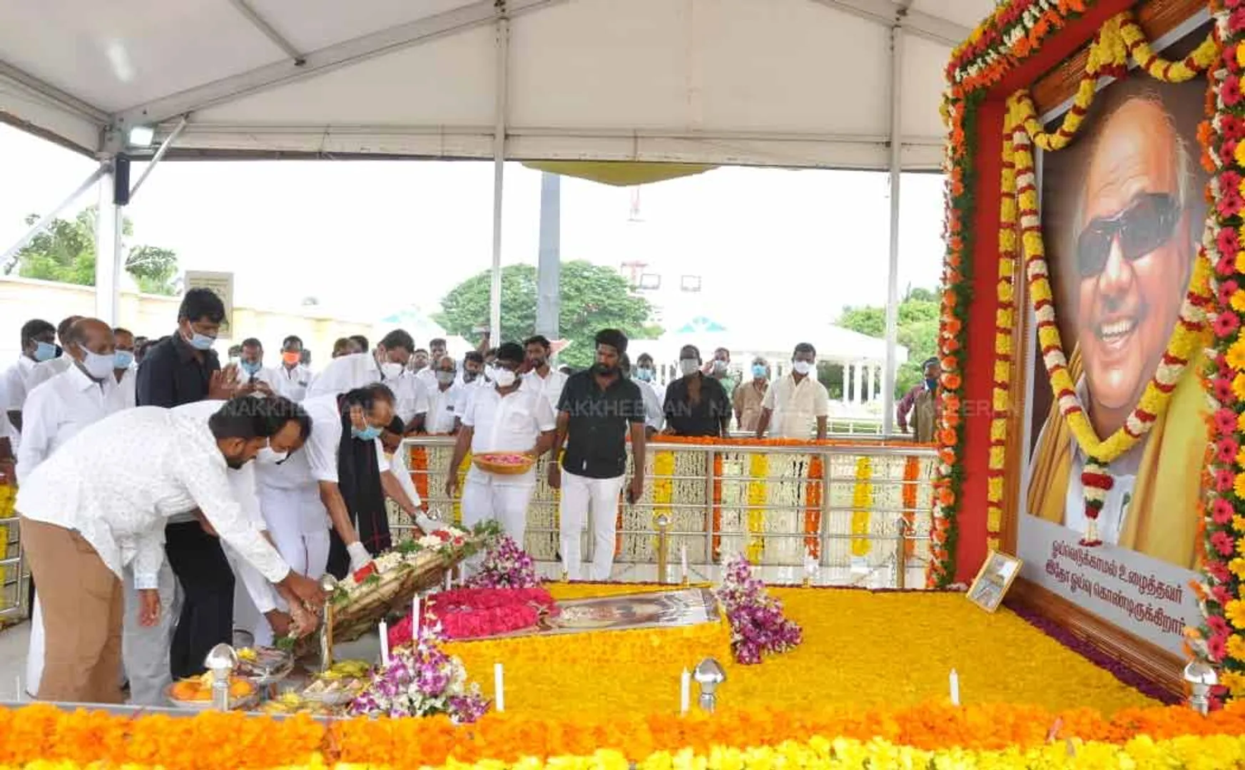 Vaiko Tribute to the Kalaignar Karunanidhi memorial