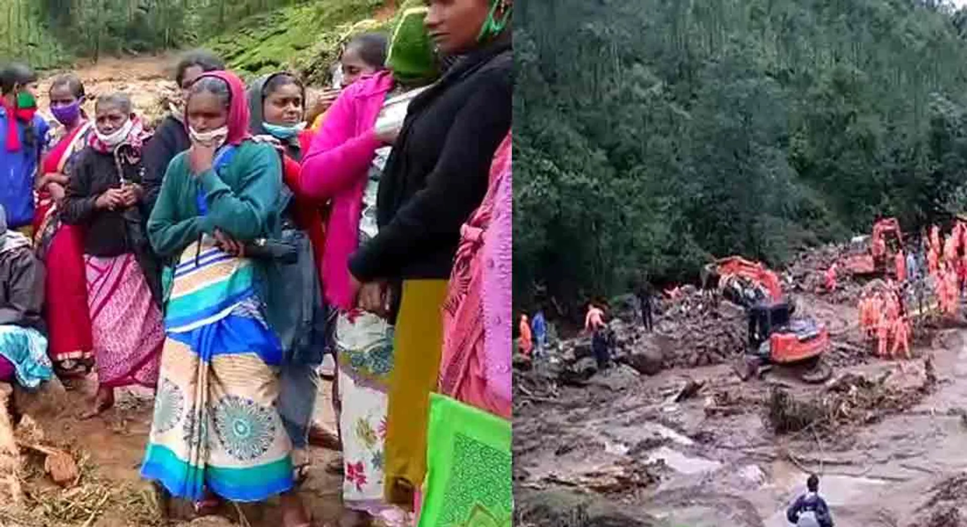 Kerala Landslide .. Trapped Southern District Villagers !!!