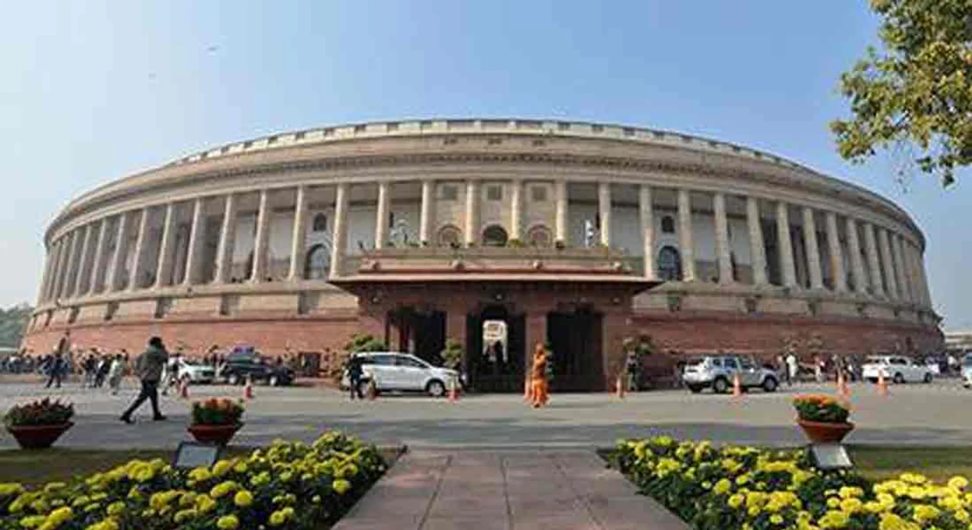 Fire at the Parliament premises !!