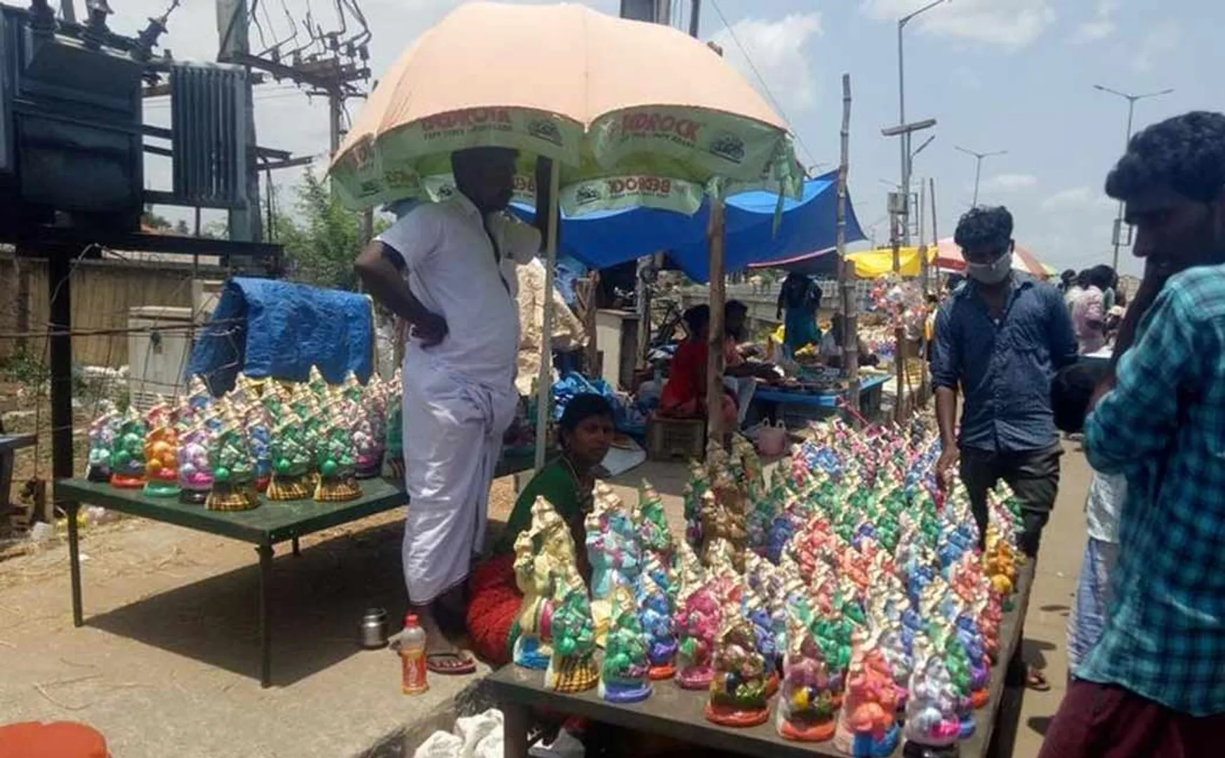 Small, marginal workers suffer due to declining sales of Ganesha idols