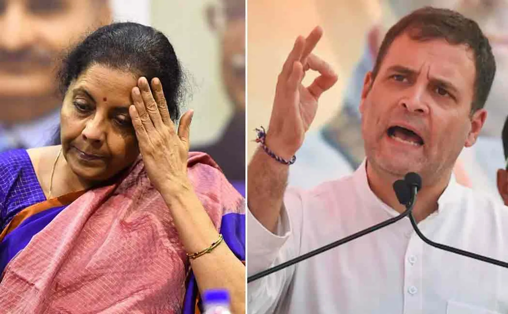 rahul gandhi about nirmala sitaraman gst council speech