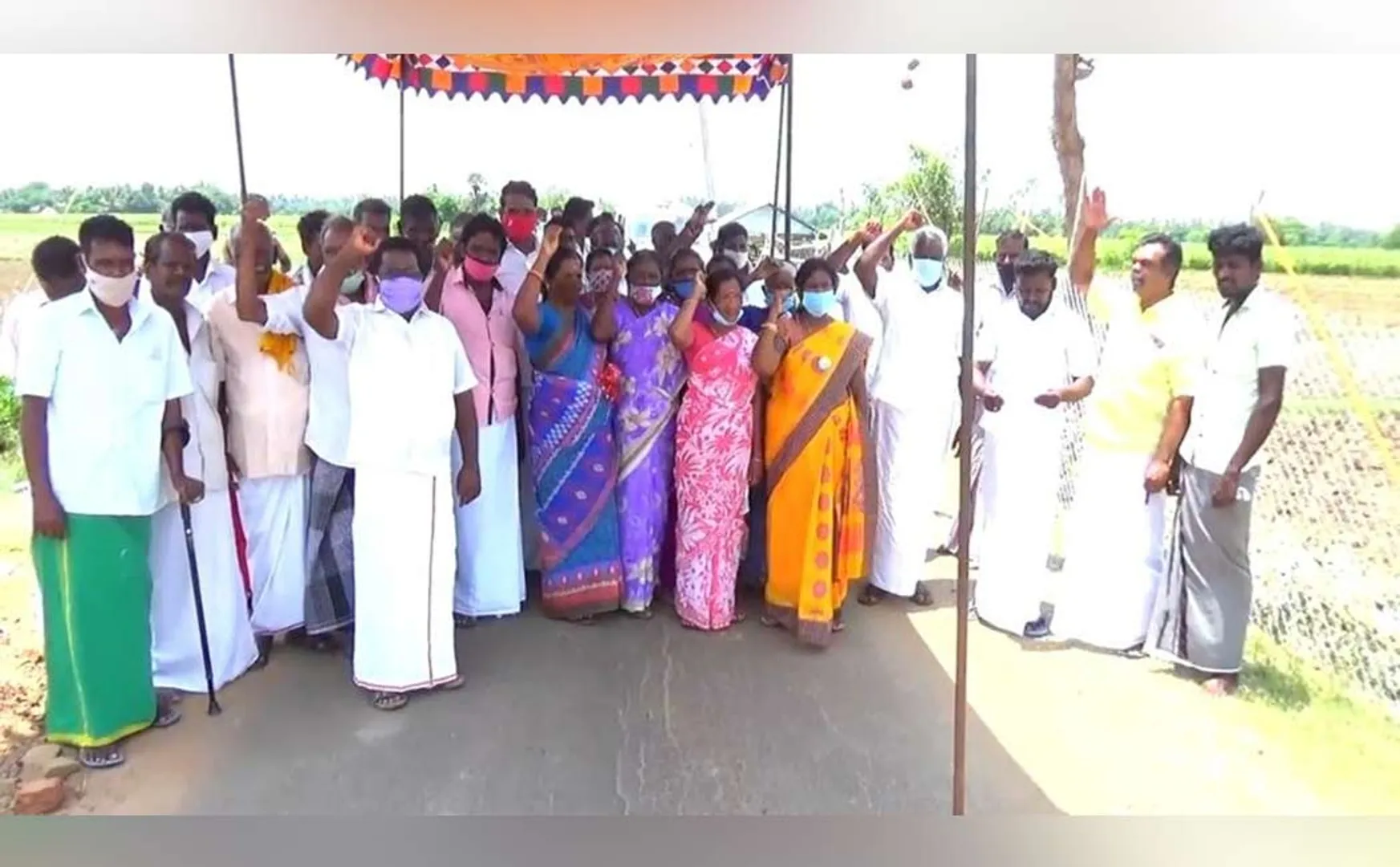 Government opening new liquor store; Mannargudi people protest;