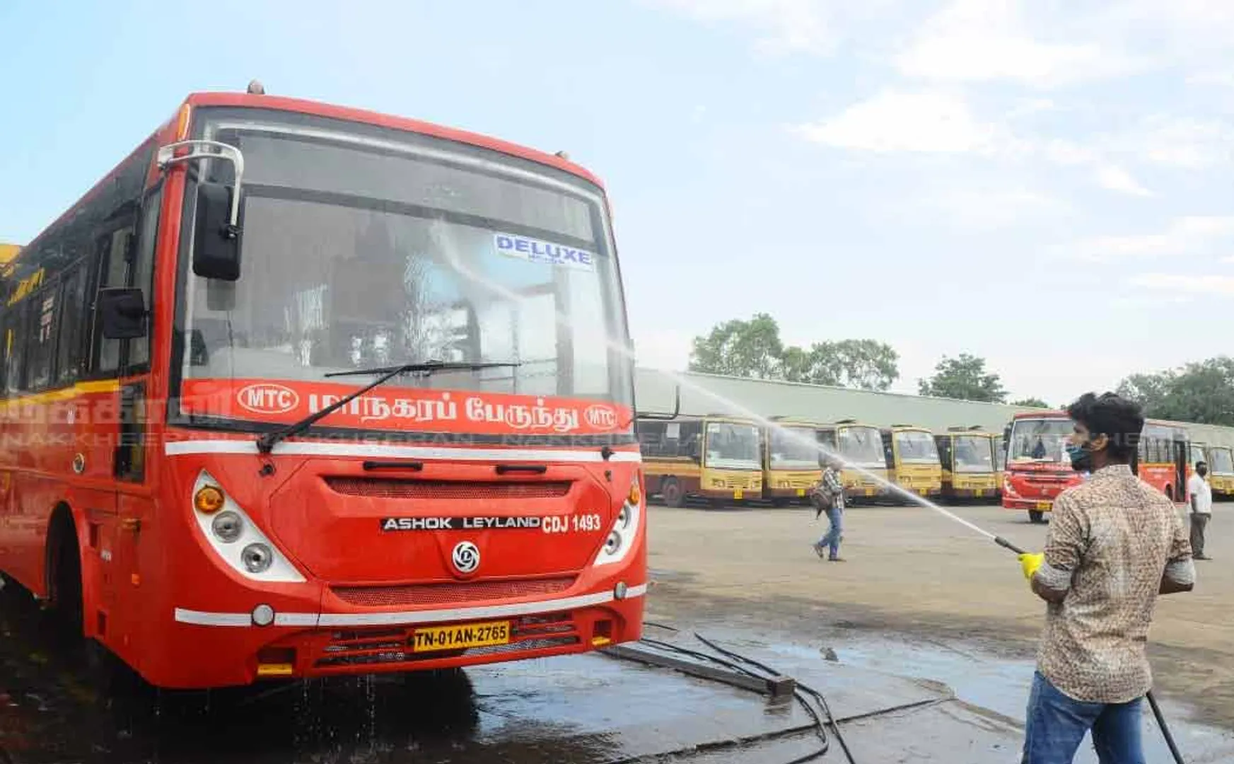 Buses getting ready