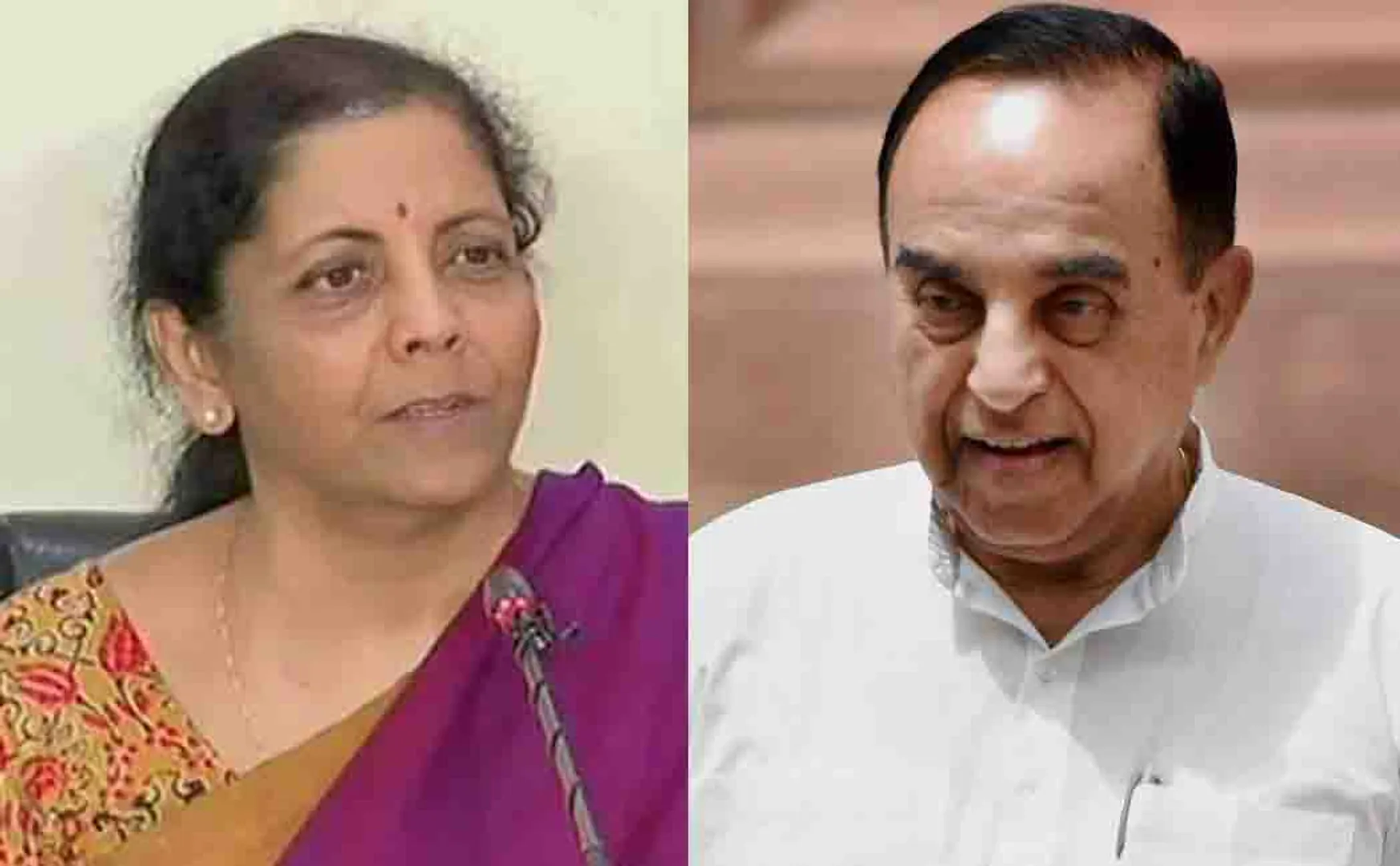 nirmala sitharaman Subramanian Swamy