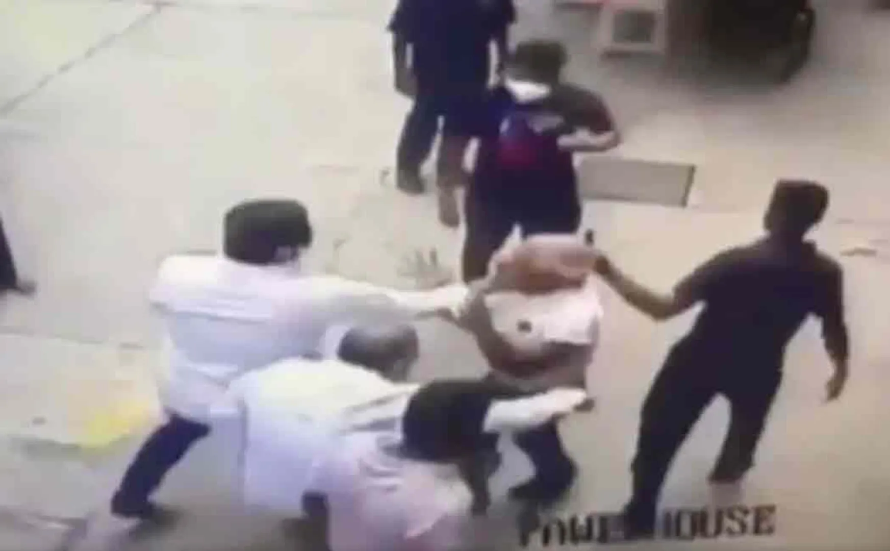 shivsena workers hit former navy officer