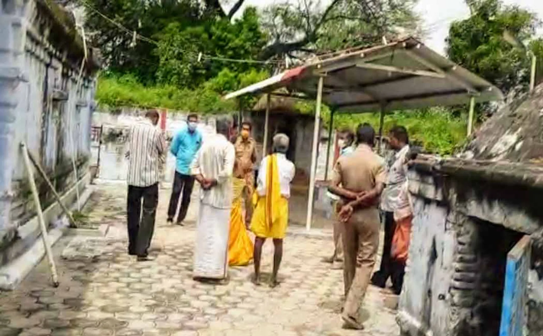 temple statue theft police investigation 