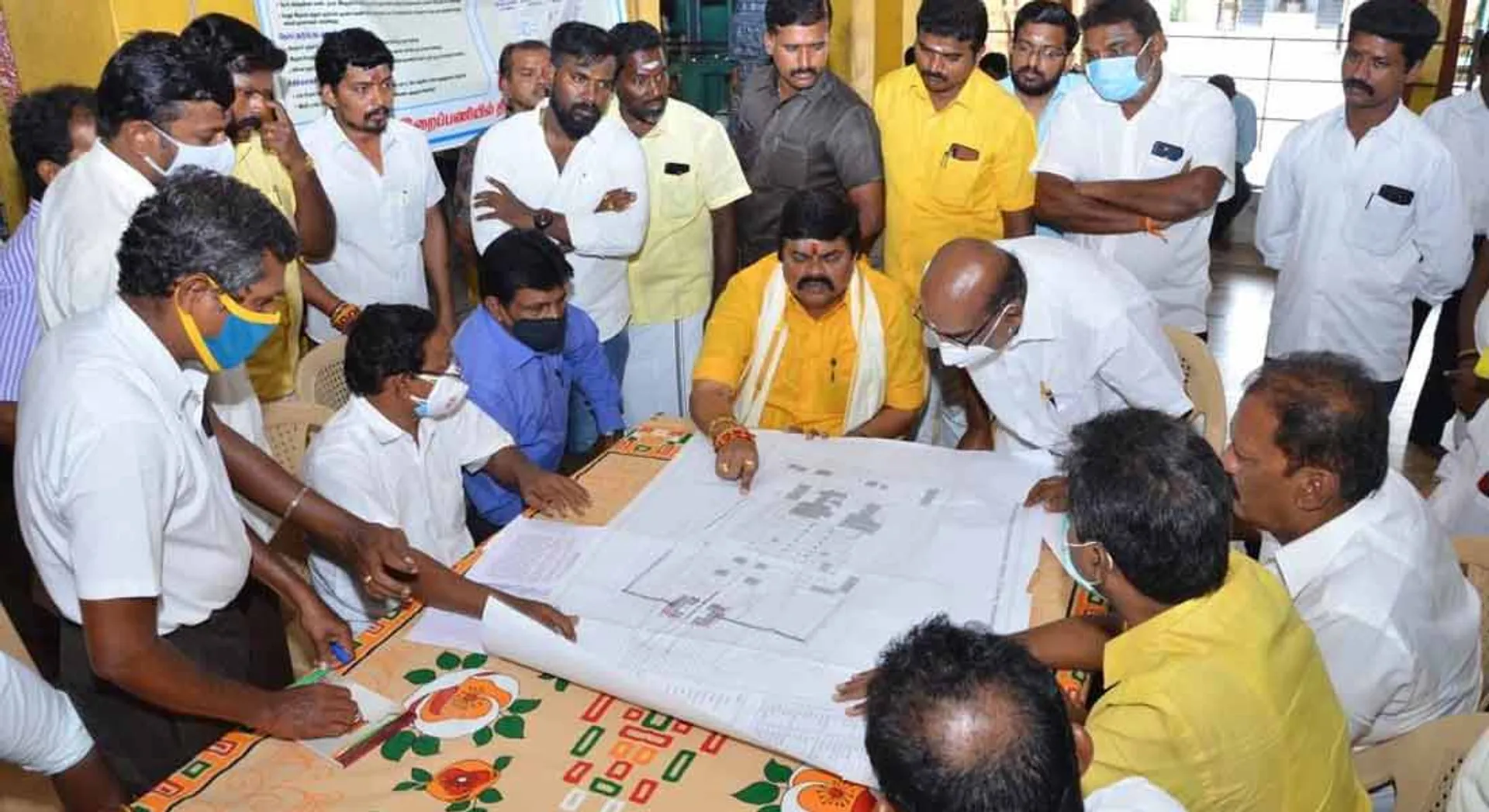 Rajagopuram for Shiva temple in Sivakasi! -Minister KD Rajendrapalaji and Chief Sthapati inspect!