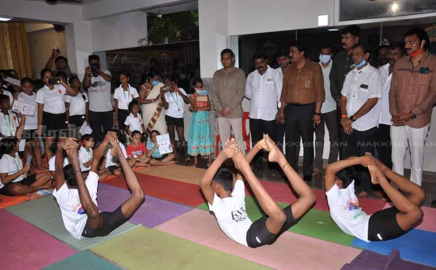 Modi birthday celebration 70 kids did yoga 