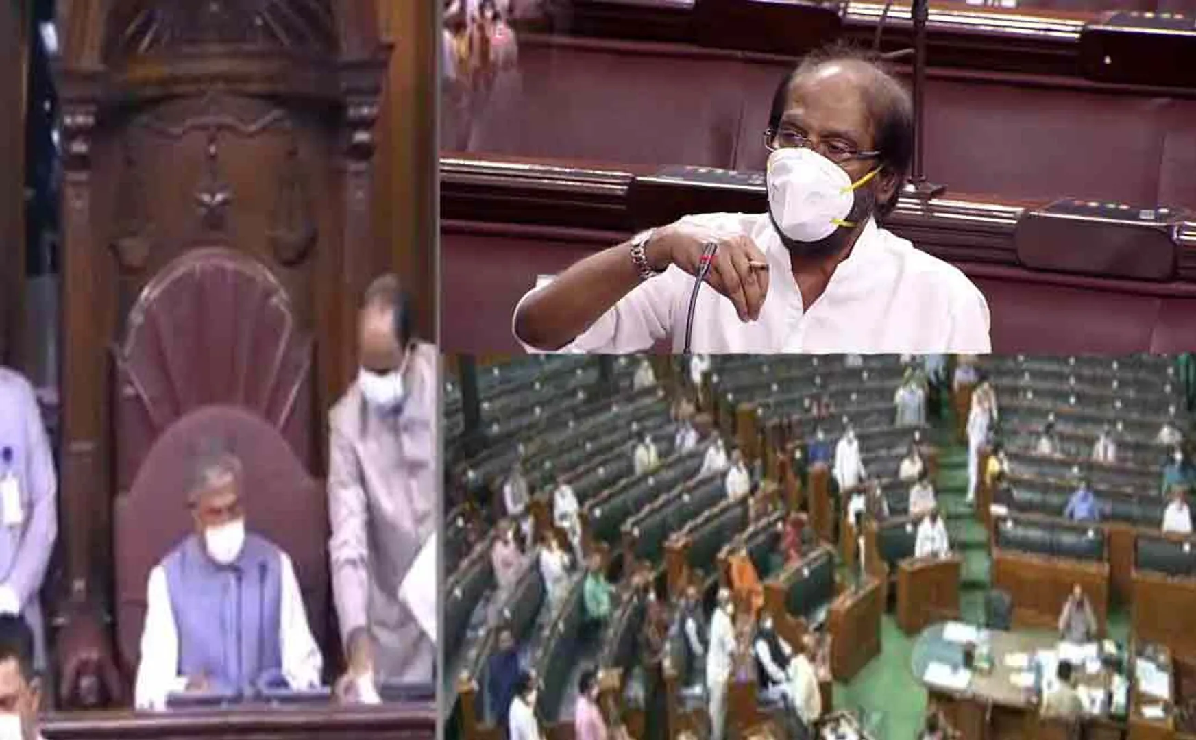 rajyasabha speaker suspends eight mps