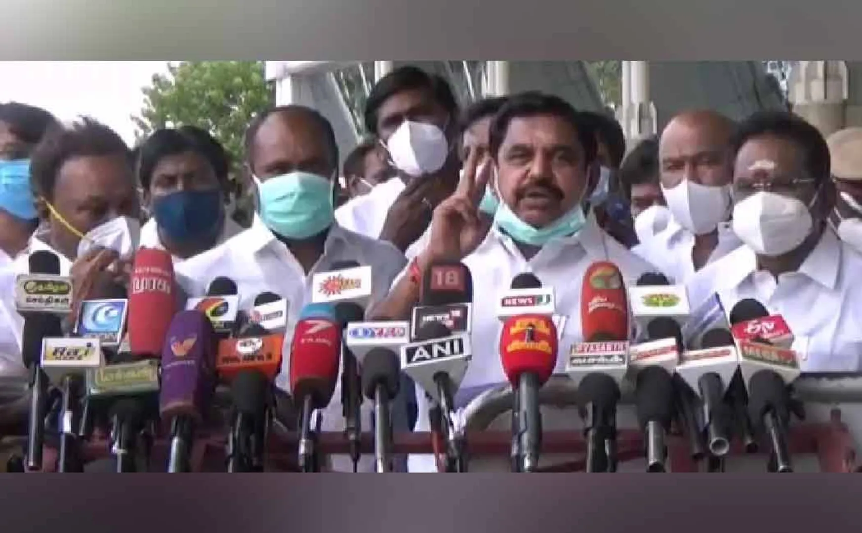 Edappadi palanisami press meet madurai airport 