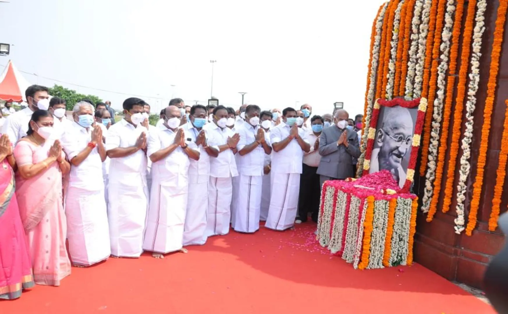 mahatma gandhi birth anniversary tamilnadu governor, chief minister 