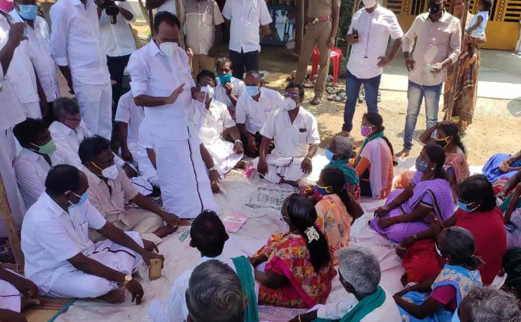 Village council meeting files case against 60 people, including DMK district secretary,