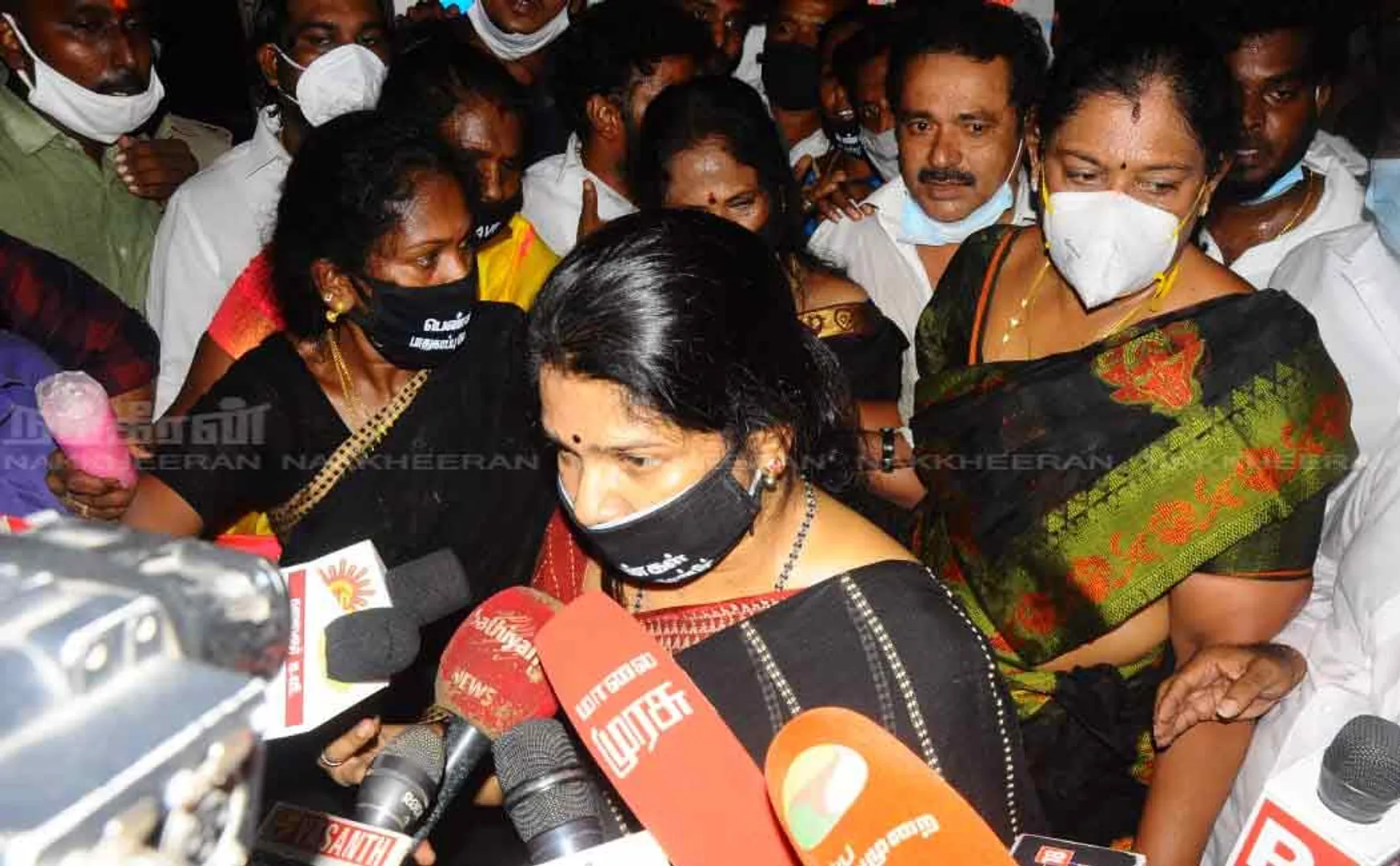 DMK MP Kanimozhi leads rally in Chennai to condemn Uttar Pradesh government!