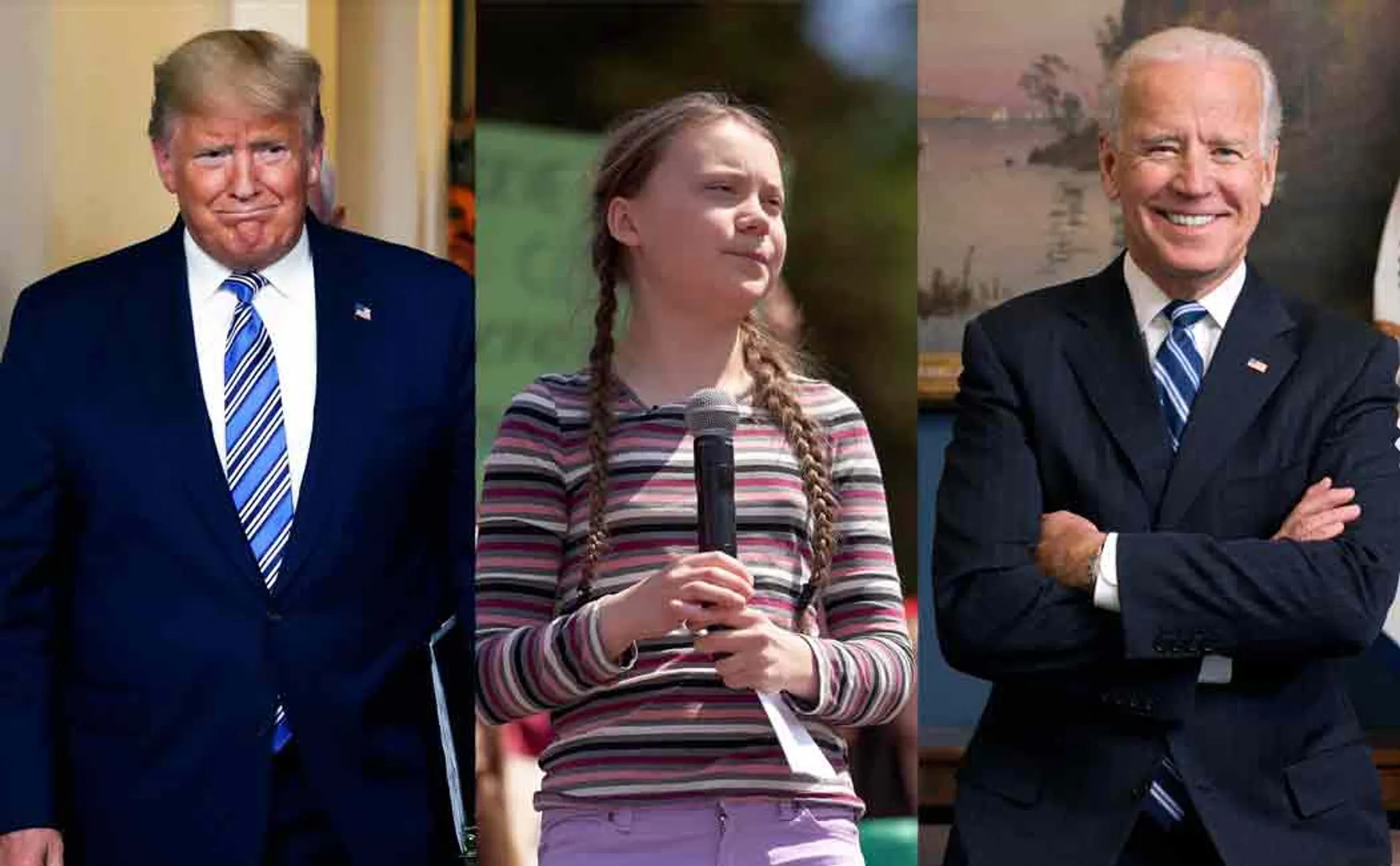 greta takes stand in american president election