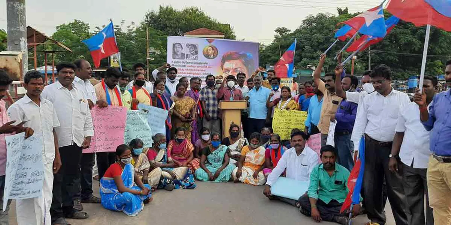 vck struggle in cuddalore 