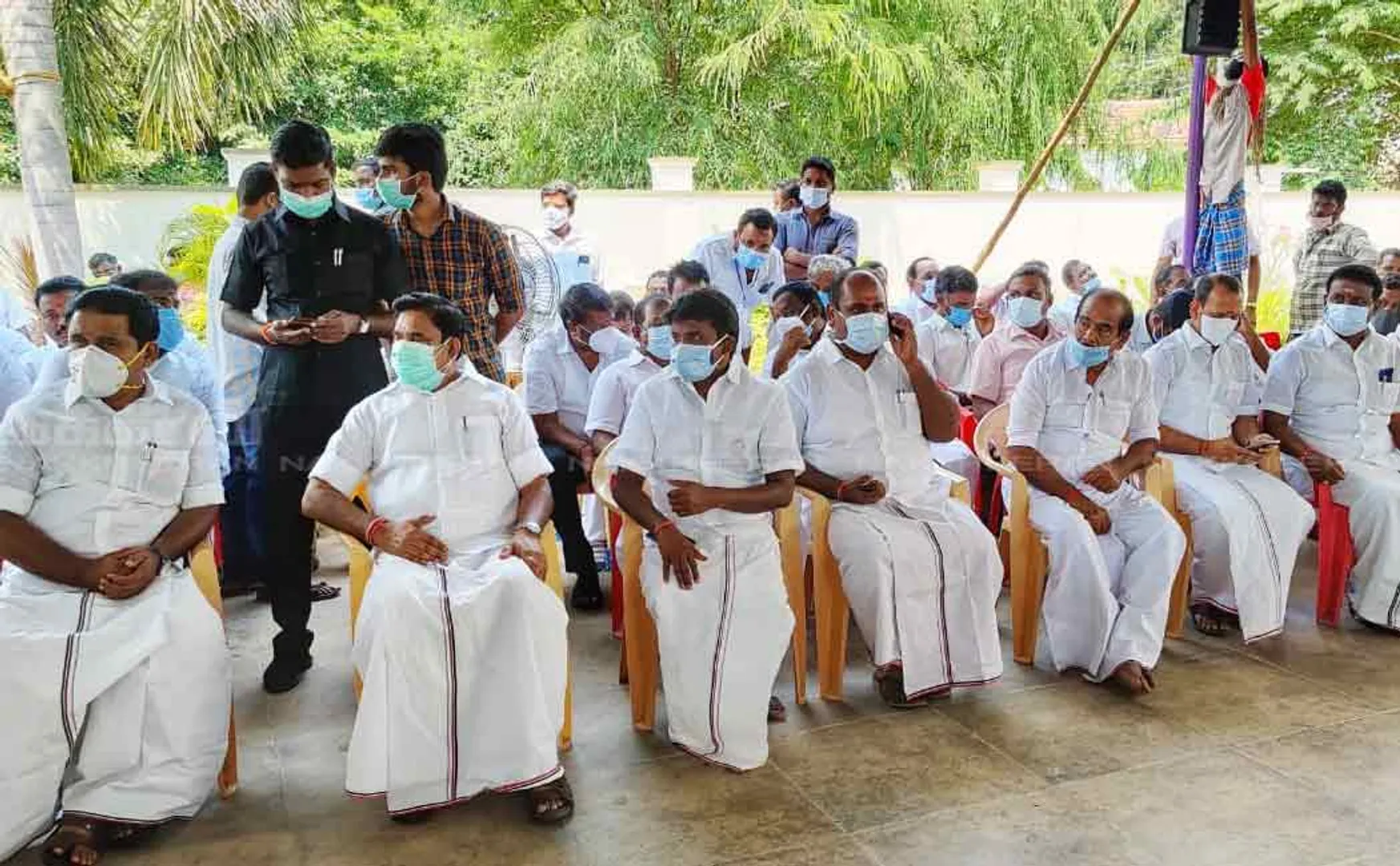 Chief Minister Palanisamy's mother passes away ... Tribute to ministers (Pictures)