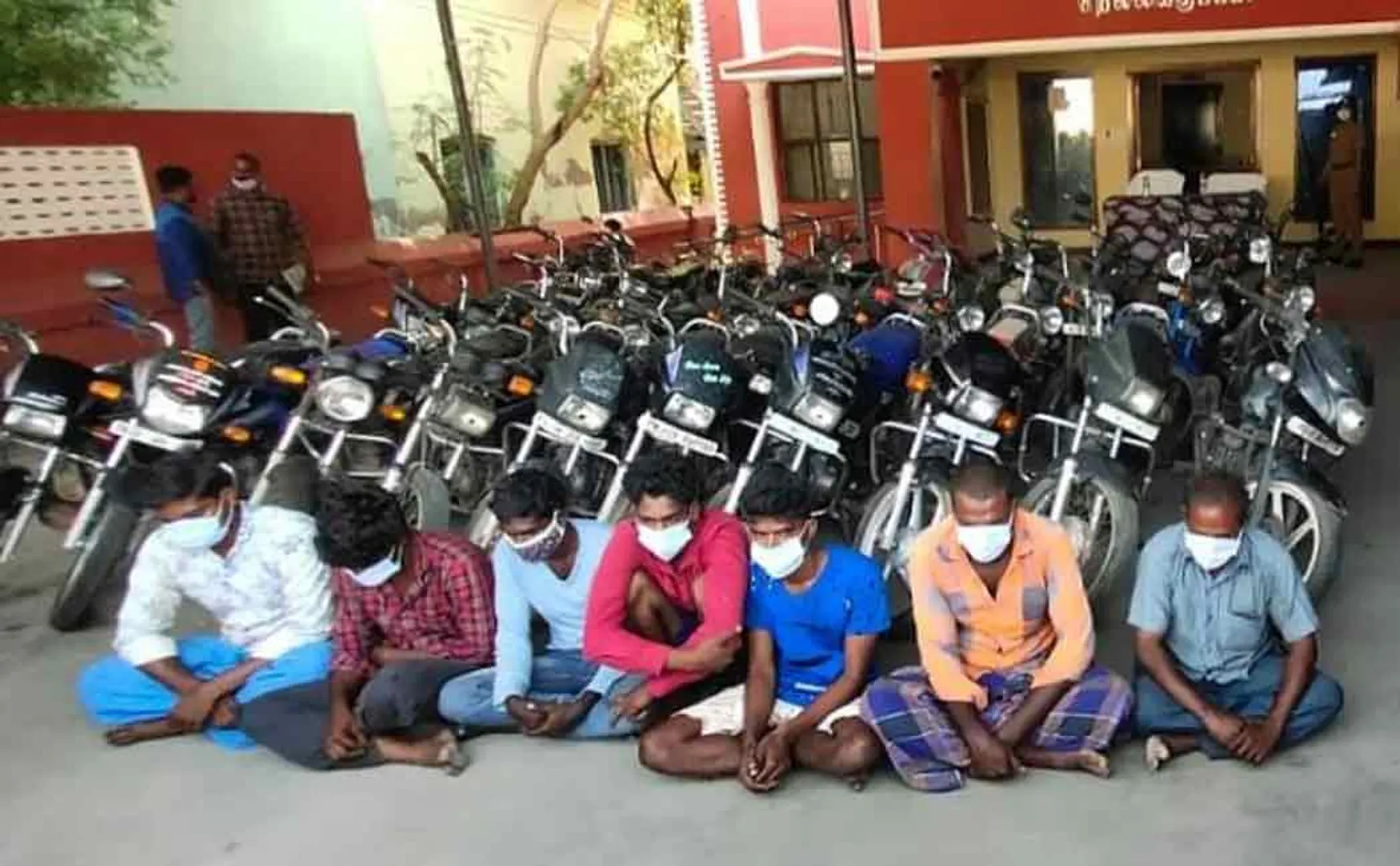 7 arrested for two wheeler theft 31 vehicles confiscated!