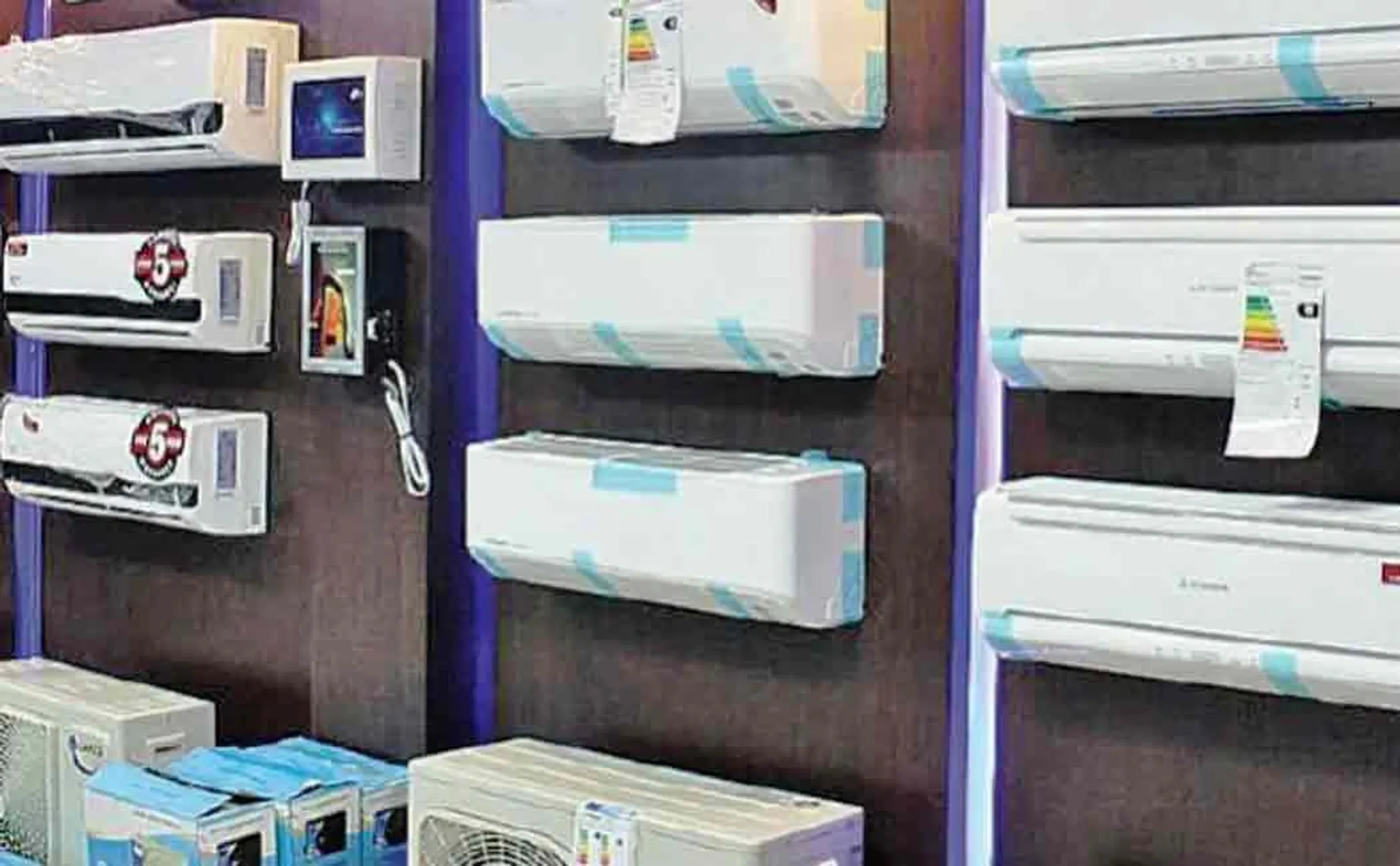 India has banned the import of air conditioners with refrigerants.