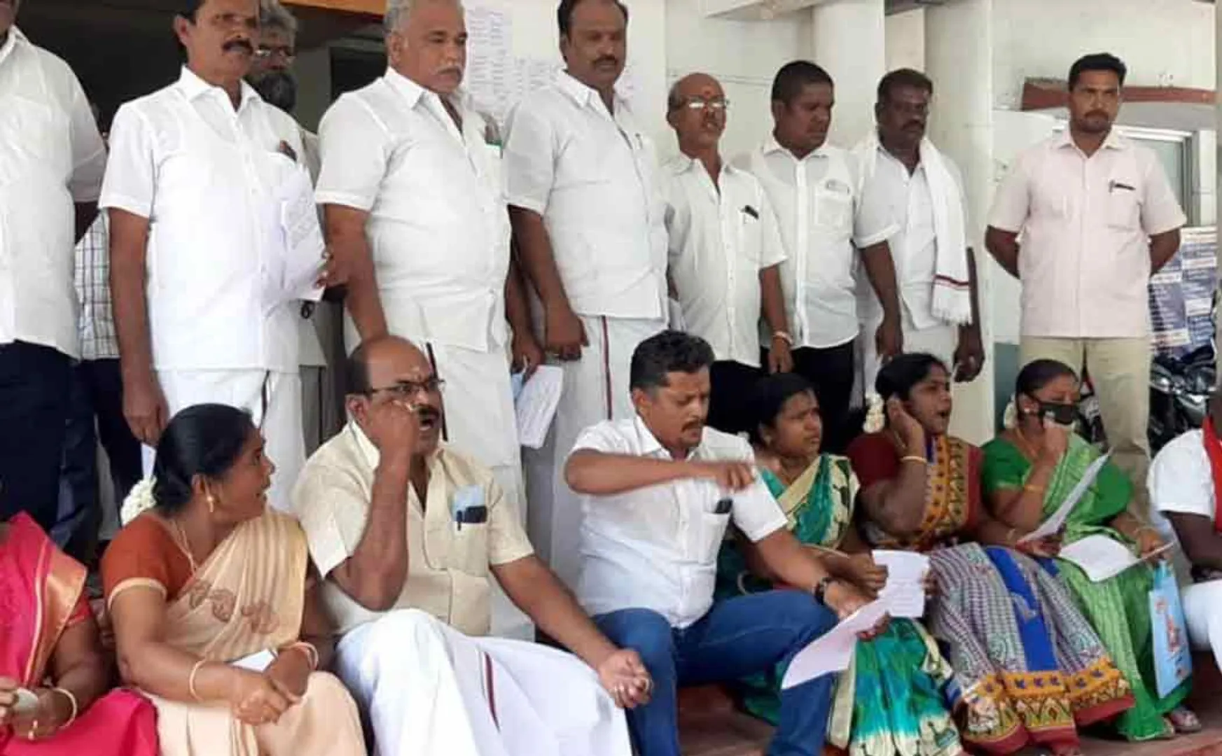 Members, including the chairman, walk out of the panchayat meeting!
