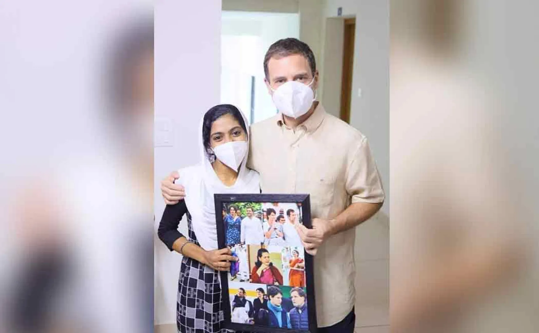 Rahul Gandhi fulfills the wish of an disabled student who has won the NEED exam!