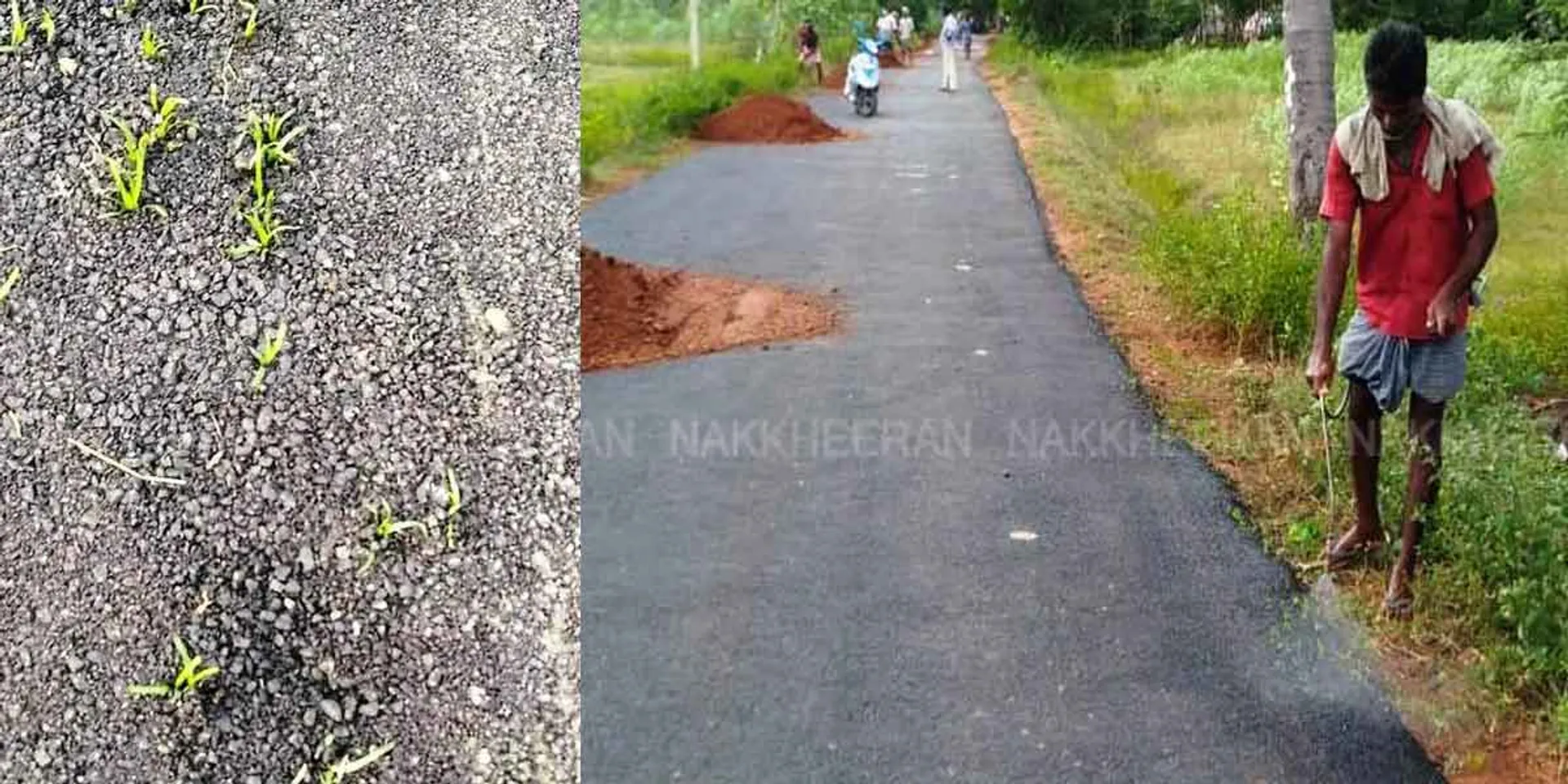 Poor road in Pudukkottai