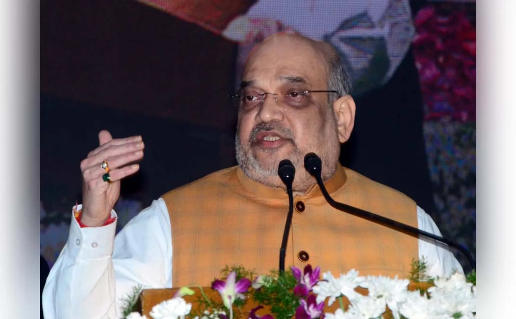 union home minister amitshah discussion with rss leaders at chennai 