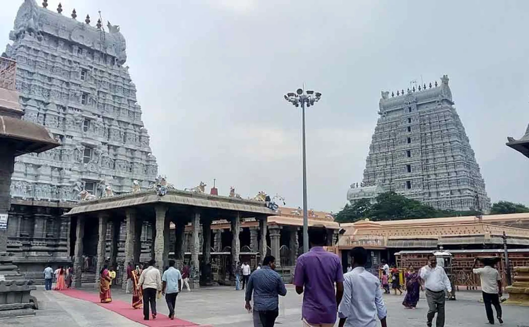 If you have power and money, you are allowed inside the temple to see the deepam..!