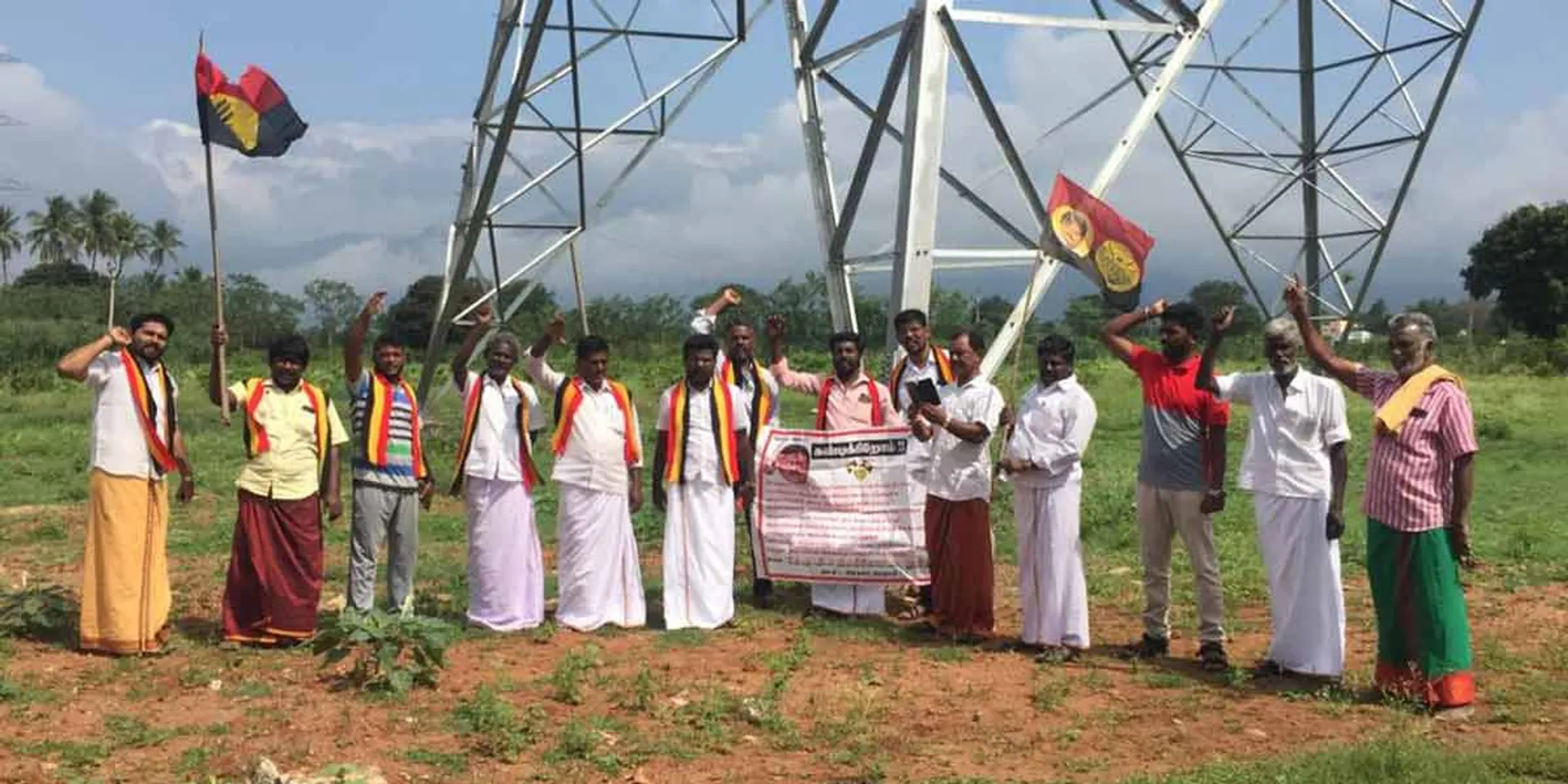 Struggle against setting up power towers on agricultural lands!